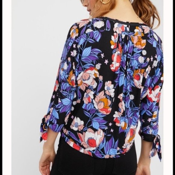 Free People 'Keepin' On' Floral Top xs - Picture 3 of 12